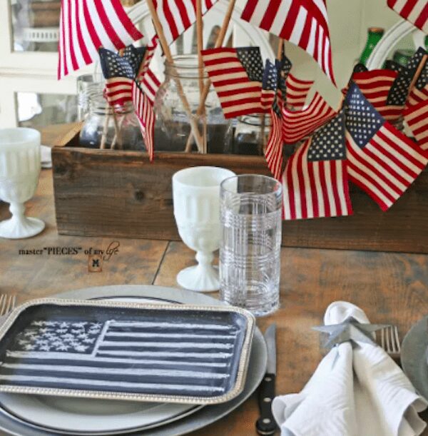 Karins Kottage Linky Party- Patriotic decor