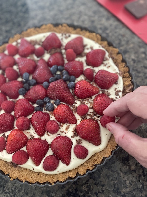 Karins Kottage Easy strawberry tart 