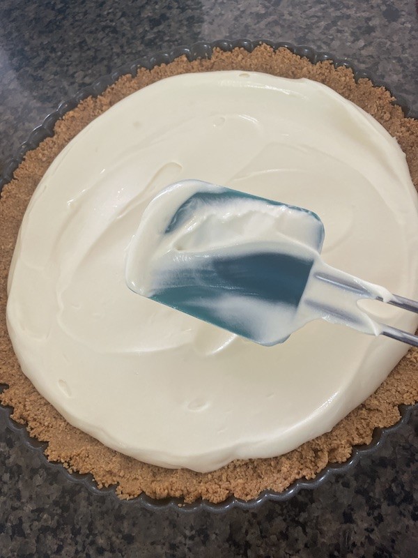 Banana cream pudding in graham cracker crust