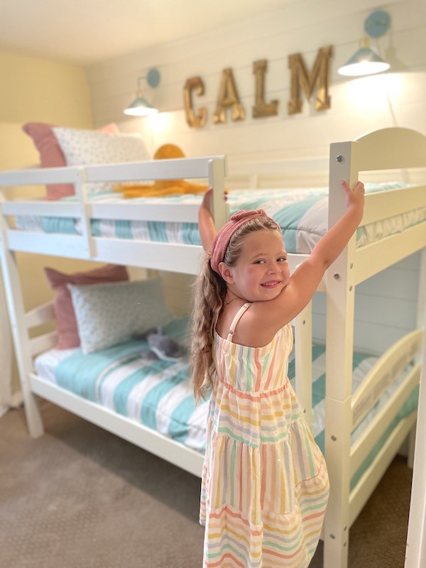 Bunk bed best sale with cot under