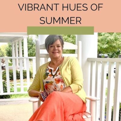 Vibrant hues of summer outfit