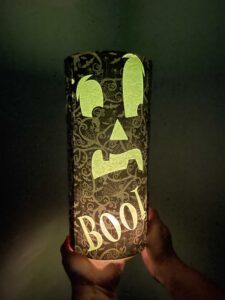 How To Make Spooky Illuminating Tissue Paper Candle Sleeve
