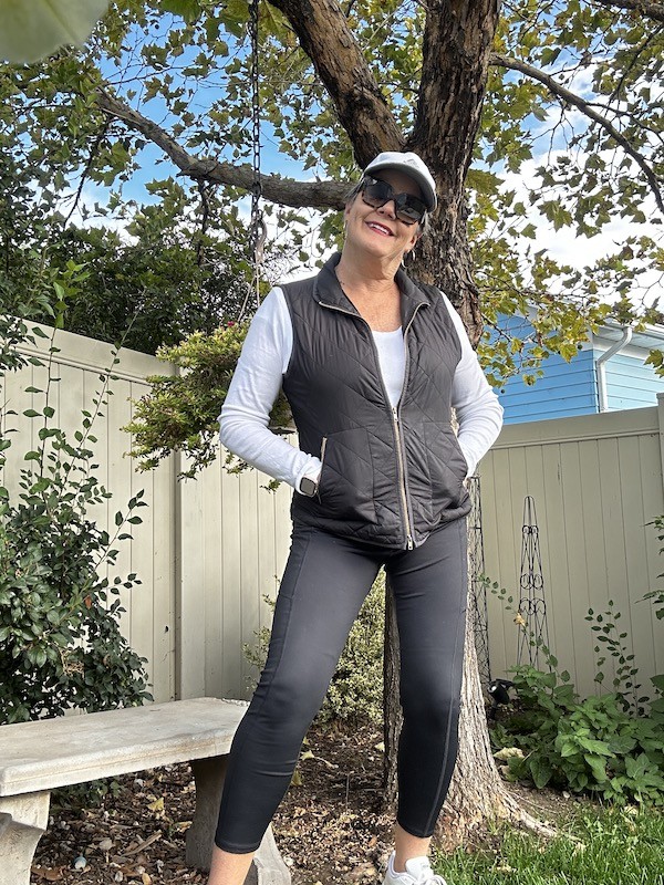 Chic and Cozy: Puffer Vests and Leggings – Fall Fashion for 50+ 