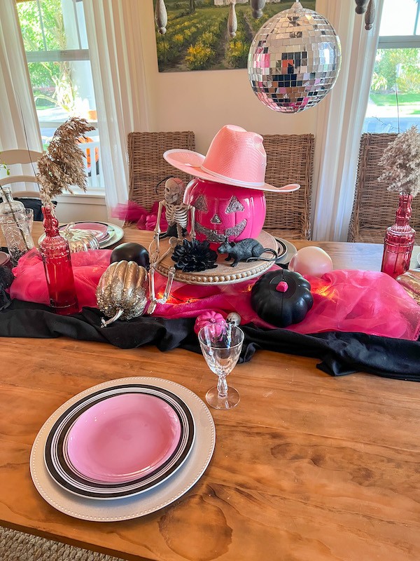 Spooky Western Barbieland Halloween Tablescape!