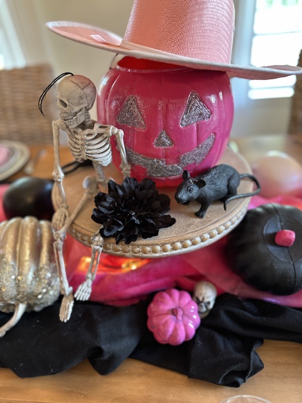 Haunted Barbie Halloween tablescape