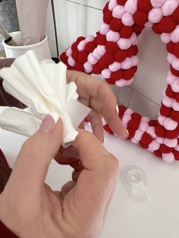 Crafting White Fluffy Flowers