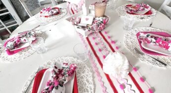 Flirty and Fun: A Valentine Table in Pink, Red, and White
