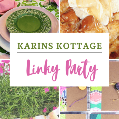 Pink and Green Linky Party-Spring Decor and Recipe