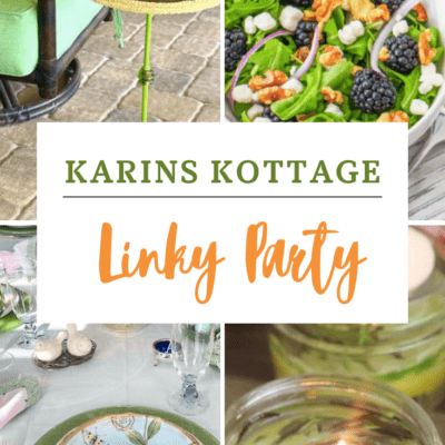 Linky Party: How to make fresh salad, DIY’s, Spring Décor!
