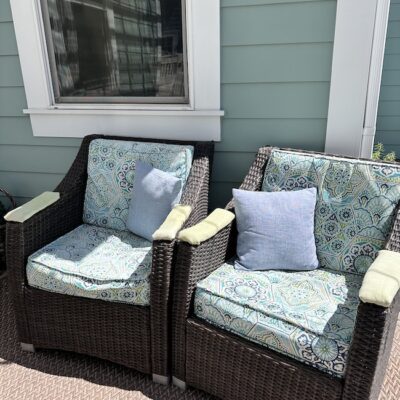 Quick Fix for Broken Wicker Arms on Outdoor Arm Chairs: A No-Sew Solution