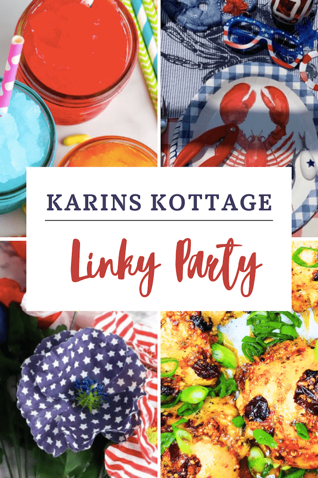 another exciting week of summer fun at Karin’s Kottage Weekly Linky Party! This week, I am highlighting four incredibly talented bloggers