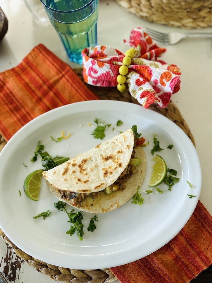 scrumptious leftover pork tacos