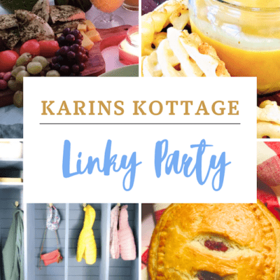 Welcome back to another exciting and fabulous linky party at Karins Kottage!