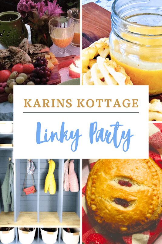 Welcome back to another exciting and fabulous linky party at Karins Kottage!