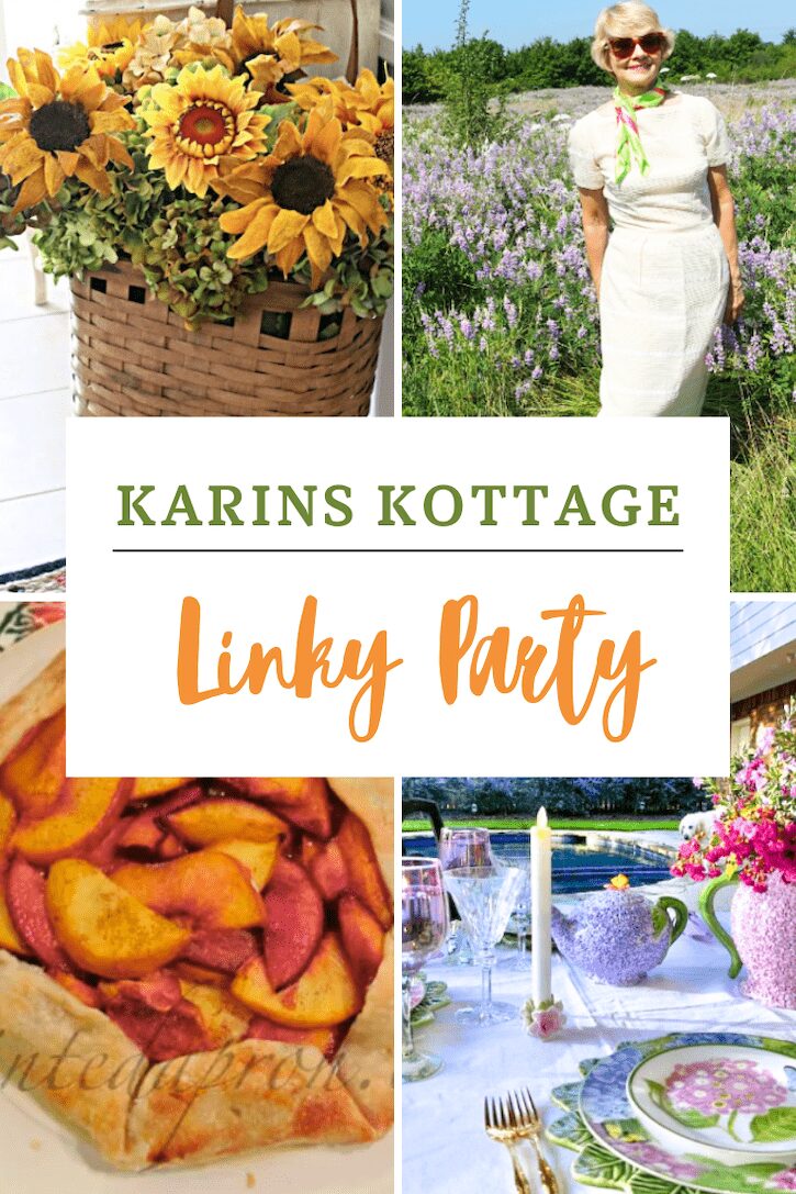 Weekly Linky Party: Vintage Baskets, Poolside Dining, Galette Delights & Stylish Shifts!