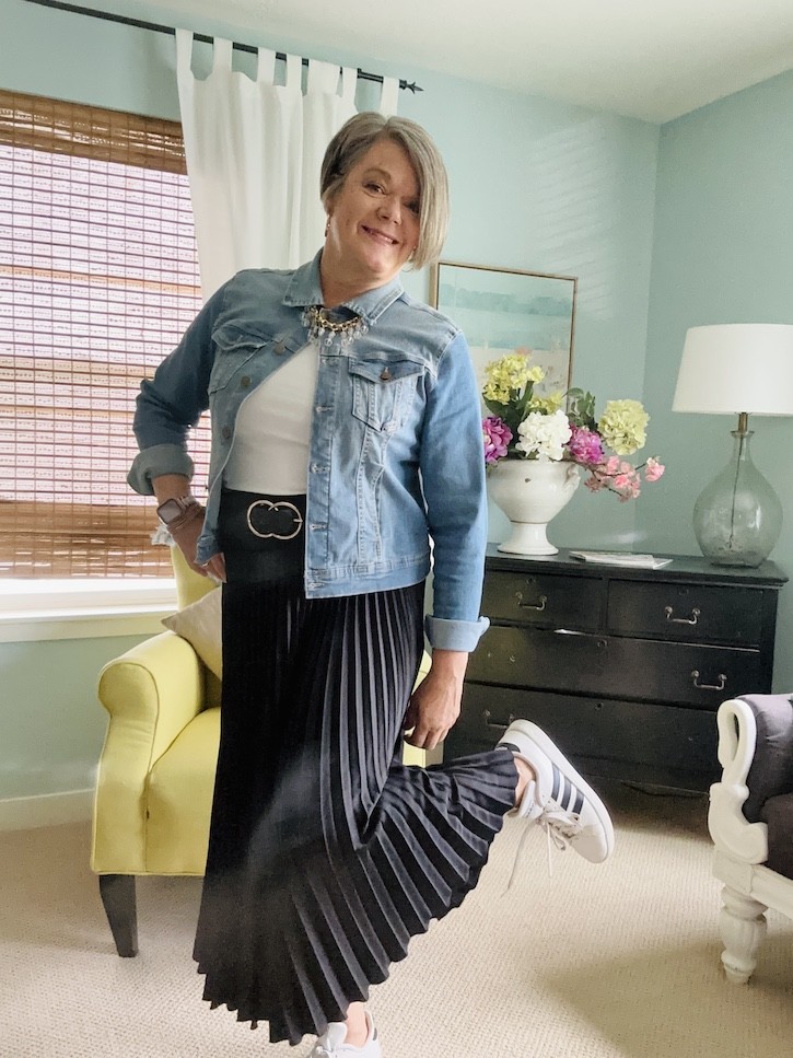 How to Style a Black Pleated Skirt Two Ways: Chic Elegance vs. Casual