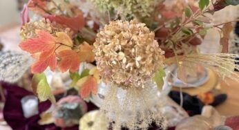 Create Beautiful Fall Centerpiece with Yard Flowers and Grasses