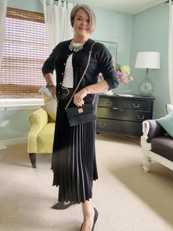 How to Style a Black Pleated Skirt Two Ways: Chic Elegance vs. Casual