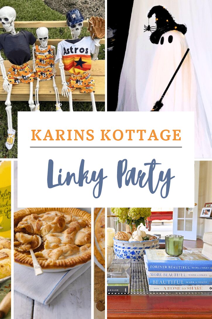 Apple Pies, Fall Decor and DY Ghosts! Welcome back to this week’s Karins Kottage Linky Party