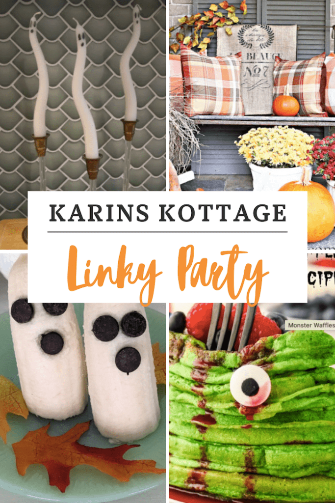 Welcome to this week’s Linky Party at Karins Kottage: Fall fun and Halloween Delights! 