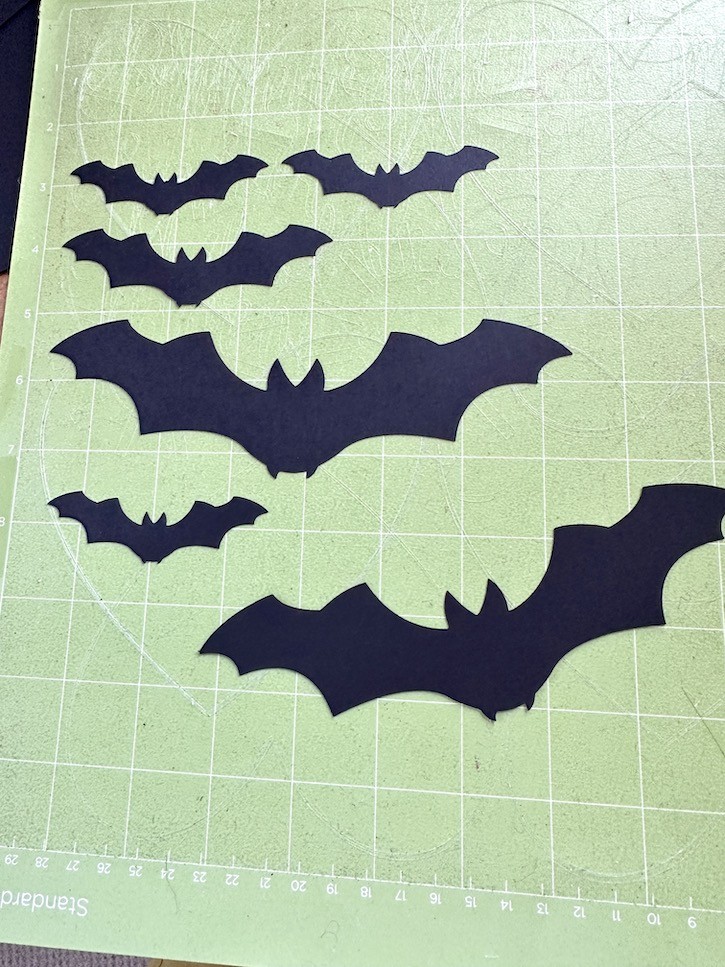 DIY Spooky Black Bat Wreath