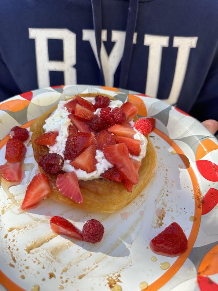 Crispy Fried Biscuit Scones in the Mountains with Family