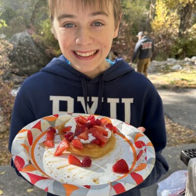 Crispy Fried Biscuit Scones in the Mountains with Family