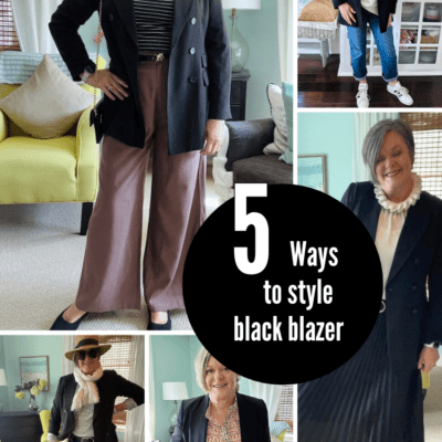 5 ways to style black blazer for over 50 women