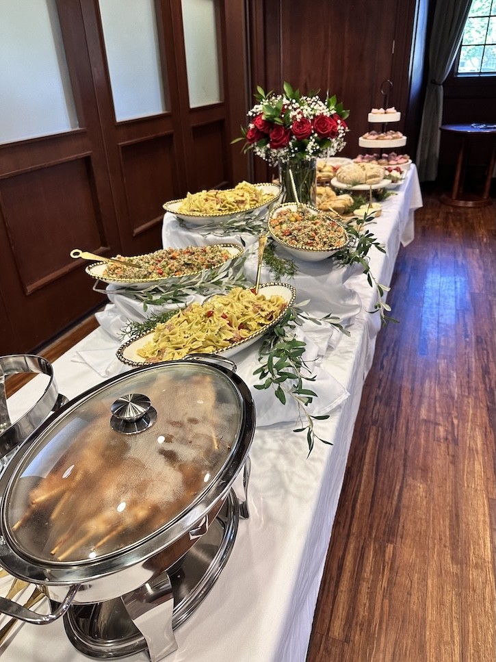 catering a 60th wedding anniversary dinner