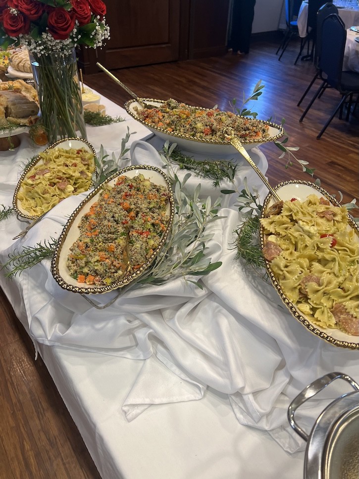 catering a 60th wedding anniversary dinner