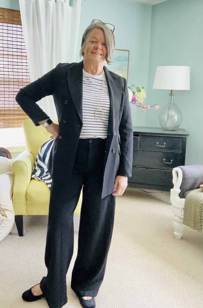 22-day capsule wardrobe in a carry-on for women over 50.