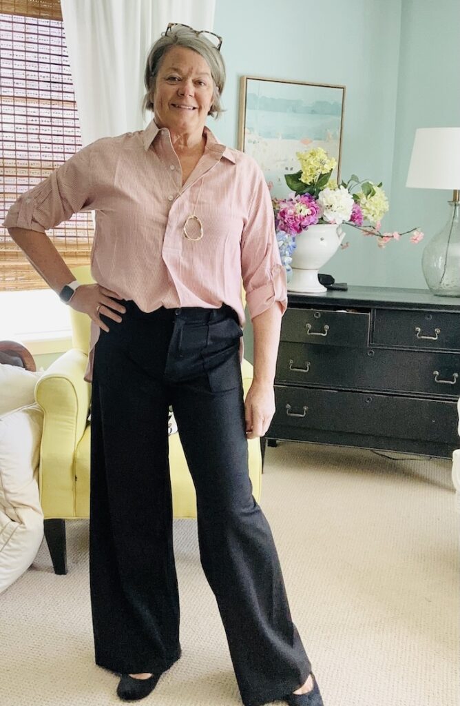 22-day capsule wardrobe in a carry-on for women over 50.