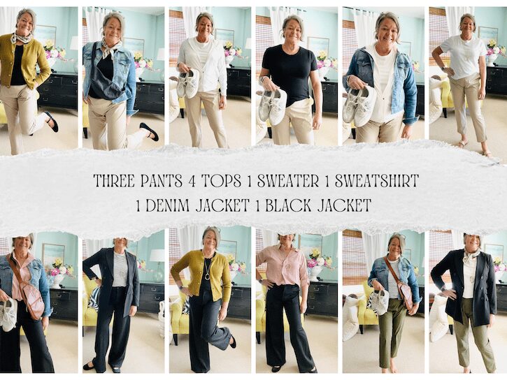22 day capsule wardrobe for women over 50 Karins Kottage