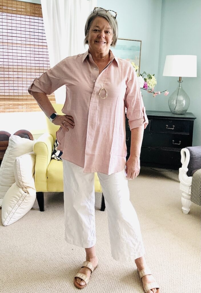 22-day capsule wardrobe in a carry-on for women over 50.