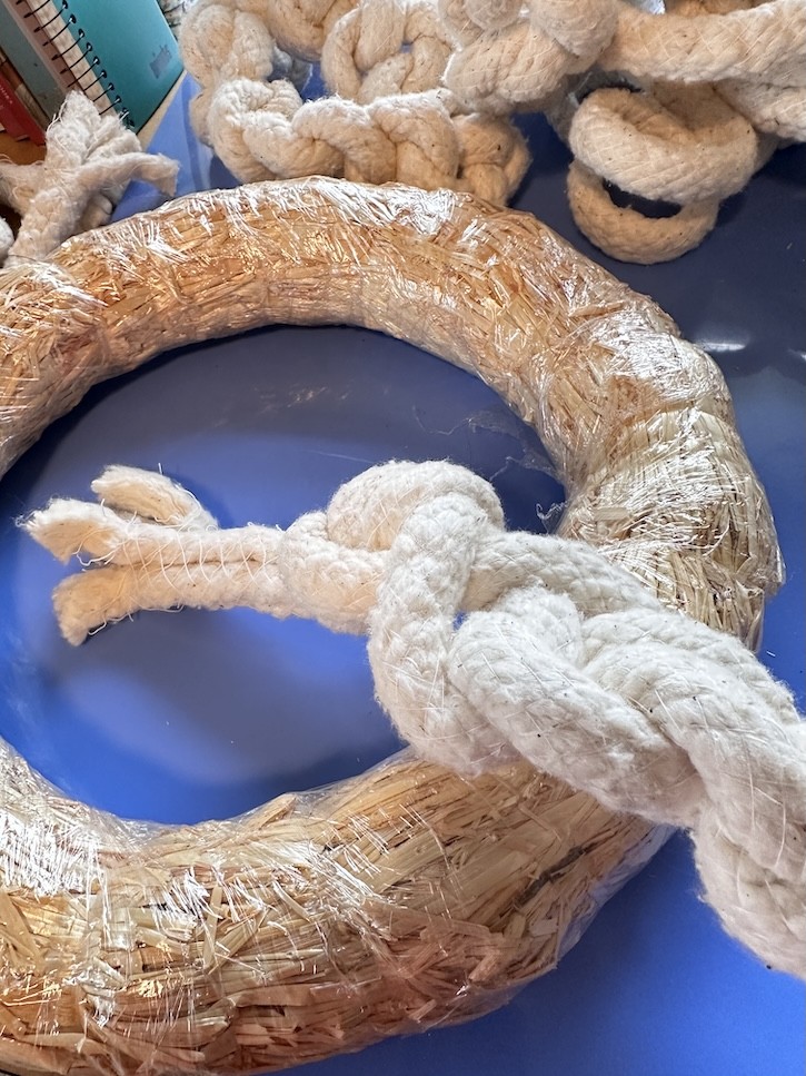 cotton cording wreath