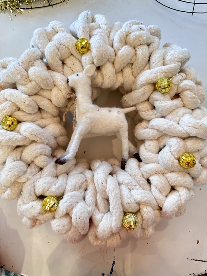 cotton cording wreath