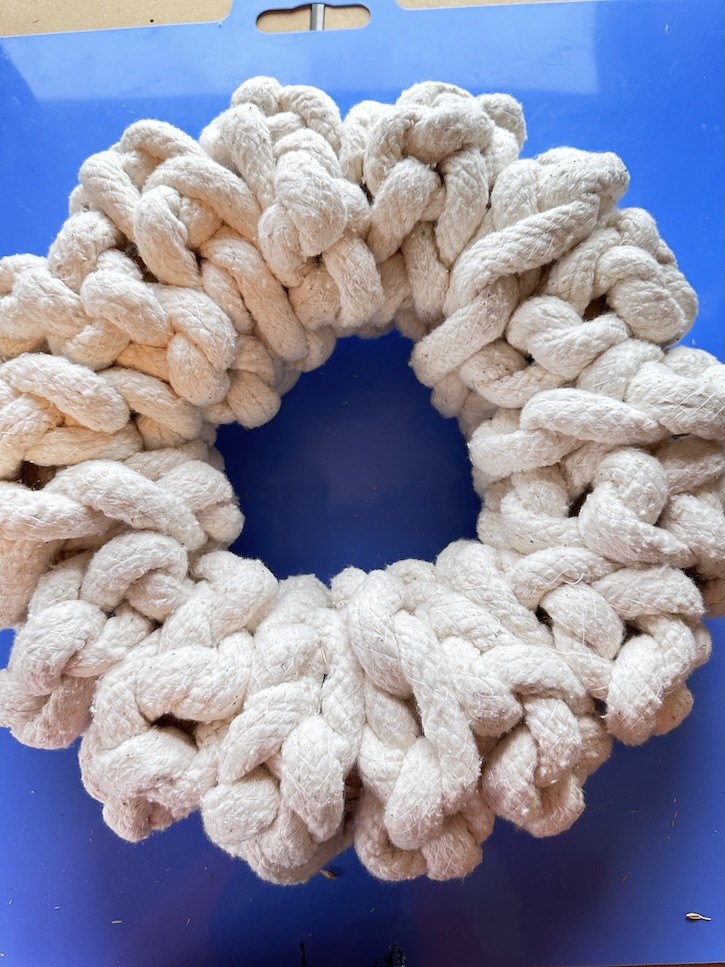 cotton cording wreath
