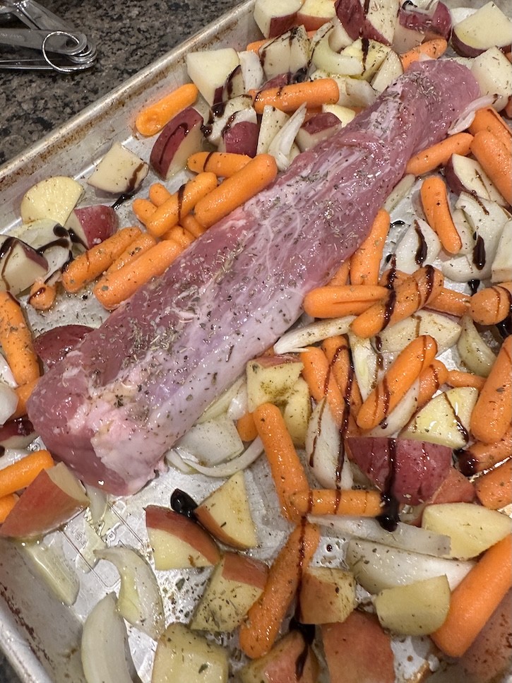 oven roasted pork loin with apples