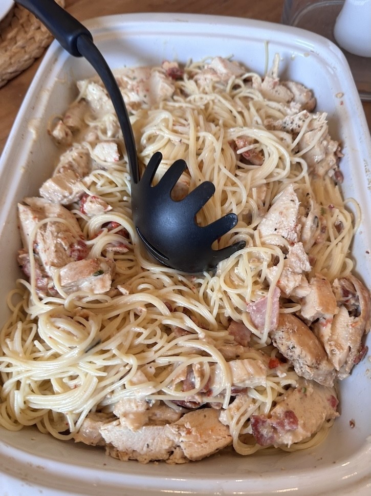 creamy chicken pasta with bacon