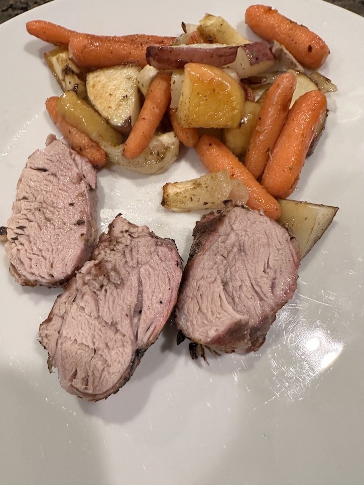 oven roasted pork loin with apples