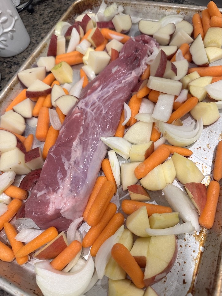 oven roasted pork loin with apples