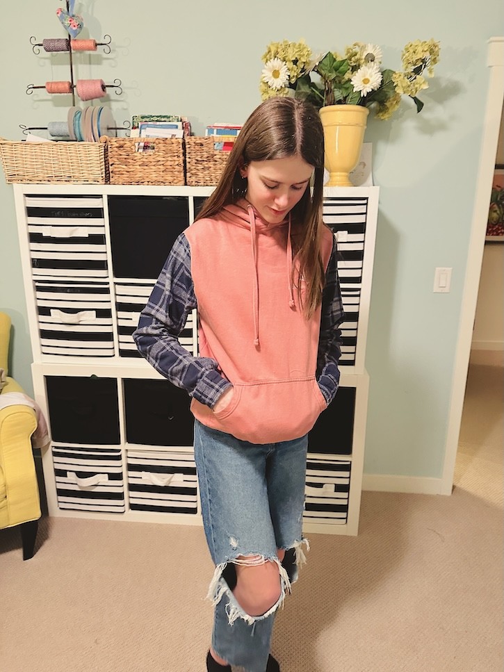 Thrifted upcycle sweatshirt
