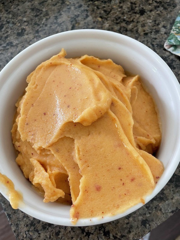 quick easy peach sorbet