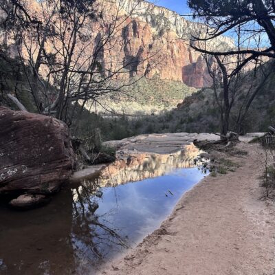 empty nester getaway to Zion National park
