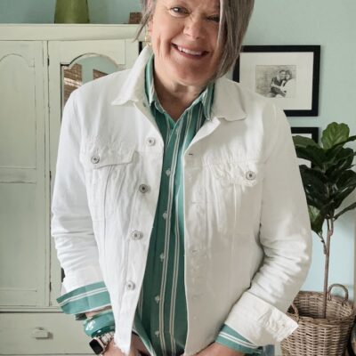 green spring blouse from Stitch Fix