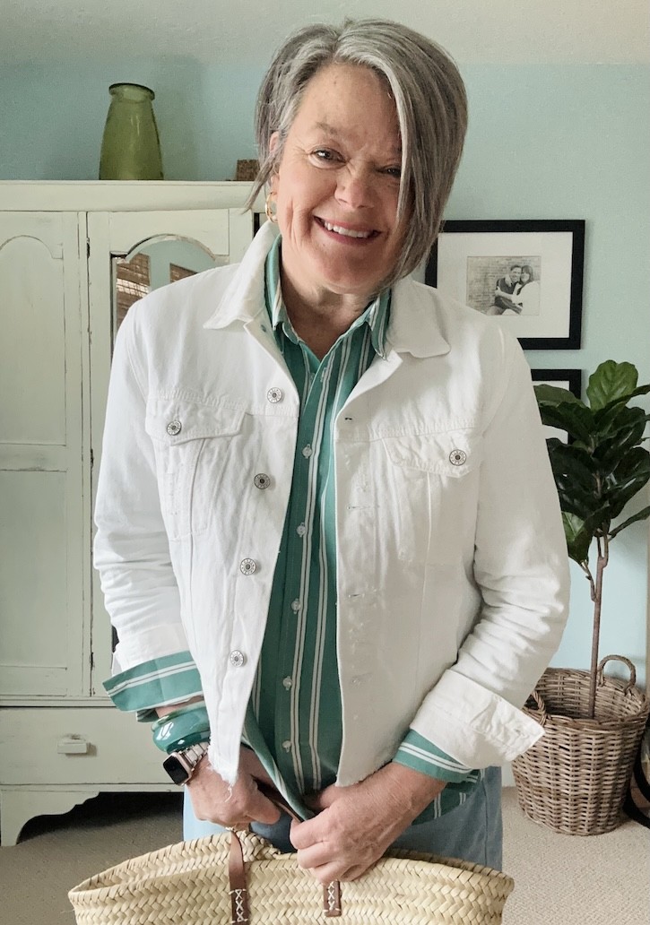 green spring blouse from Stitch Fix