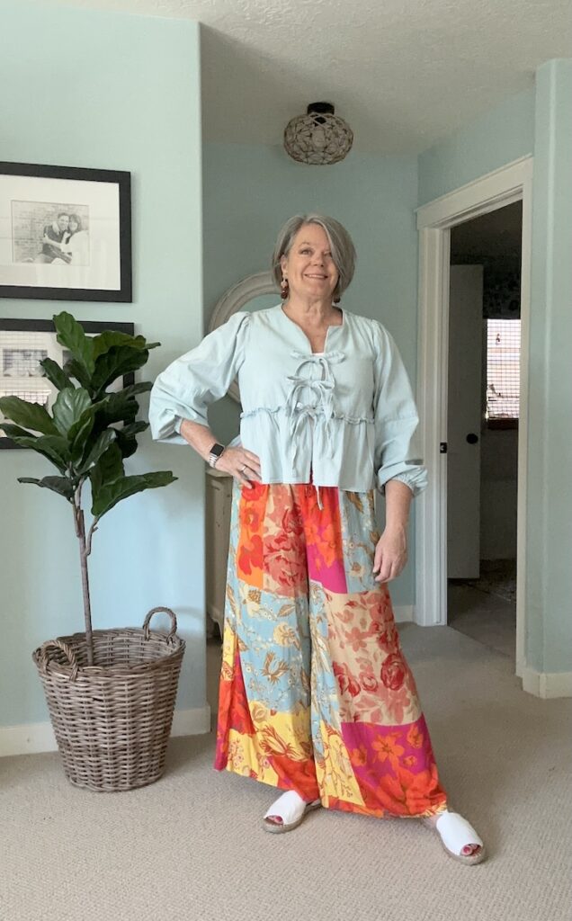 how to style palazzo pants over 50