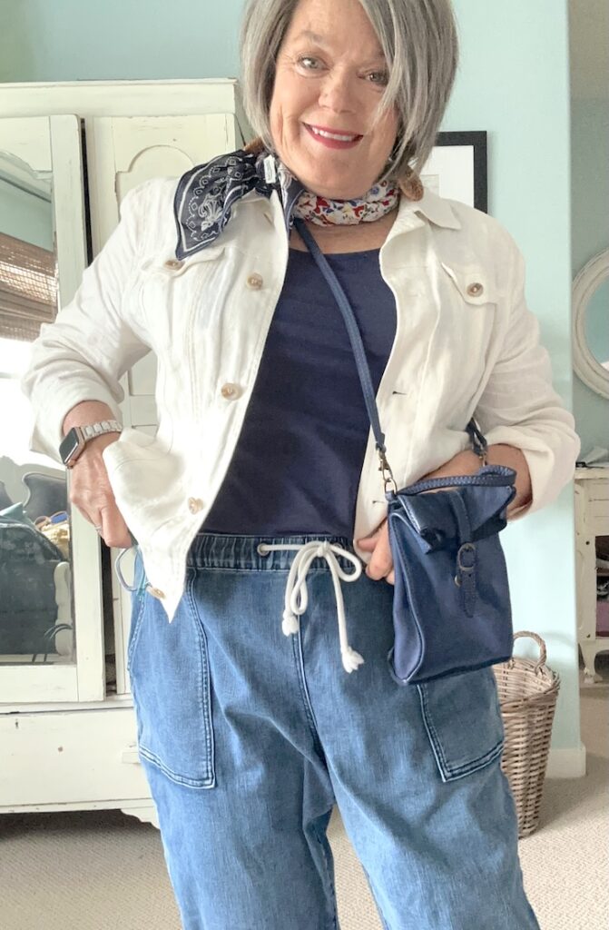 lightweight jeans outfit