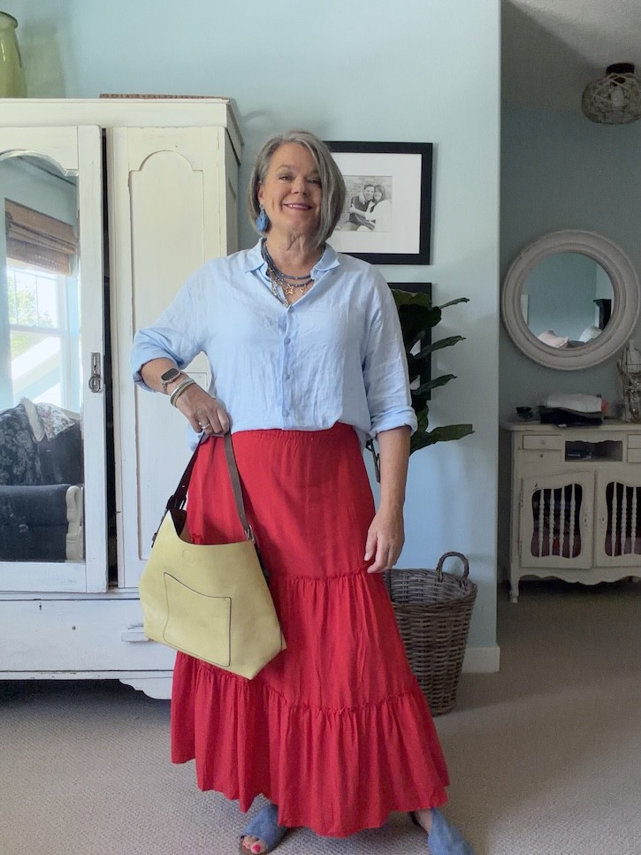Yellow vegan leather bag 
