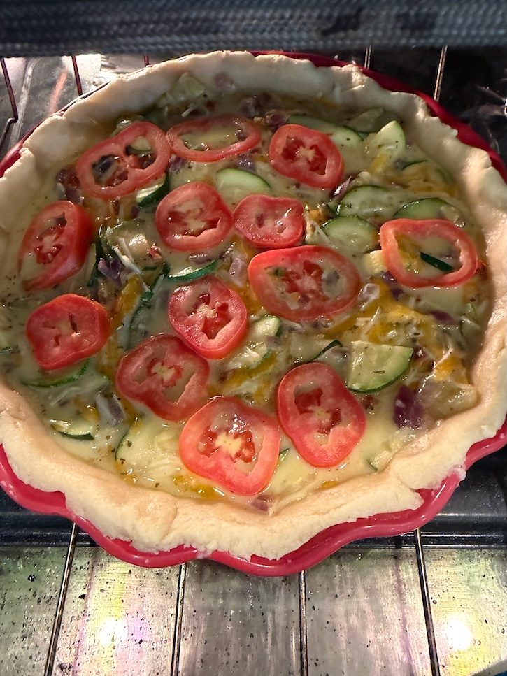 zucchini and tomato pie